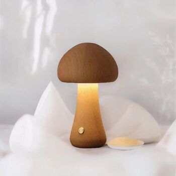 Lampe de Chevet Design Bois - Clavaire 11