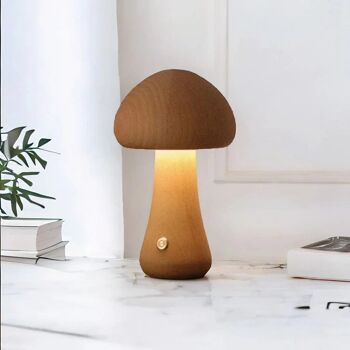 Lampe de Chevet Design Bois - Clavaire 14