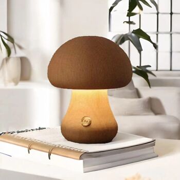 Lampe de Chevet Design Bois - Clavaire 25