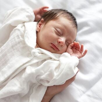 Ensemble nouveau-né en tissu mousseline de coton biologique 0-3 mois 3