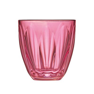 Lily Raspberry water glass