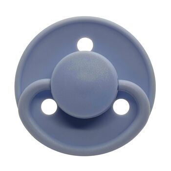 Sucette Ronde Silicone 0m Nordic Bleu Ciel 1