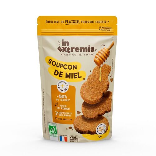 Biscuit petit-déjeuner & en-cas au miel BIO 125g