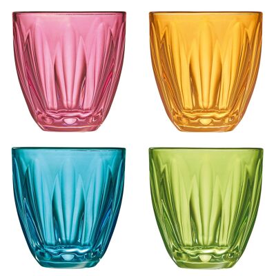 Box of 4 Lily SummerTime water glasses