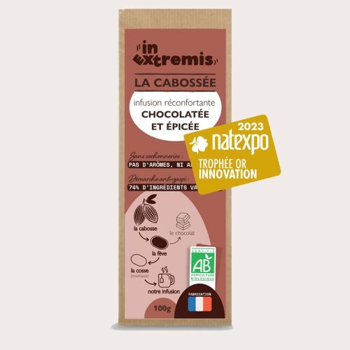 Infusion parfumée au gingembre, à la cannelle et cosse de cacao Bio 100g