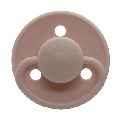 Sucette Ronde Silicone 6m Rose