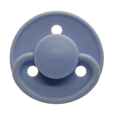 Round Pacifier Silicone 6m Nordic Sky Blue