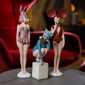 Figurine - Coco Girls - Vert - Décoration de salon - Ornements 10