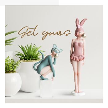 Figurine - Coco Girls - Vert - Décoration de salon - Ornements 8