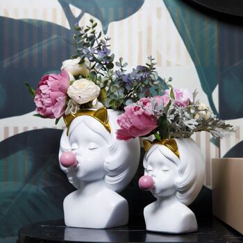 Jardinière - Bubble Gum Girl - Kitty - Décoration d'intérieur - Vase à fleurs 11