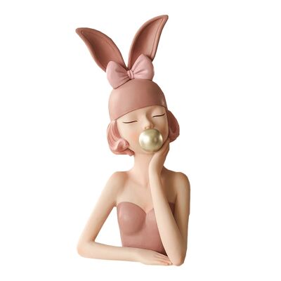 Desktop Figurines - Girl Named Keri - Pink - Home Decor