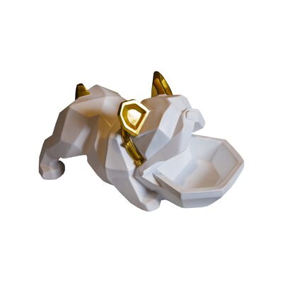 Snackschale - Bulldog Candy Box - Weiß - Wohnkultur - Figur