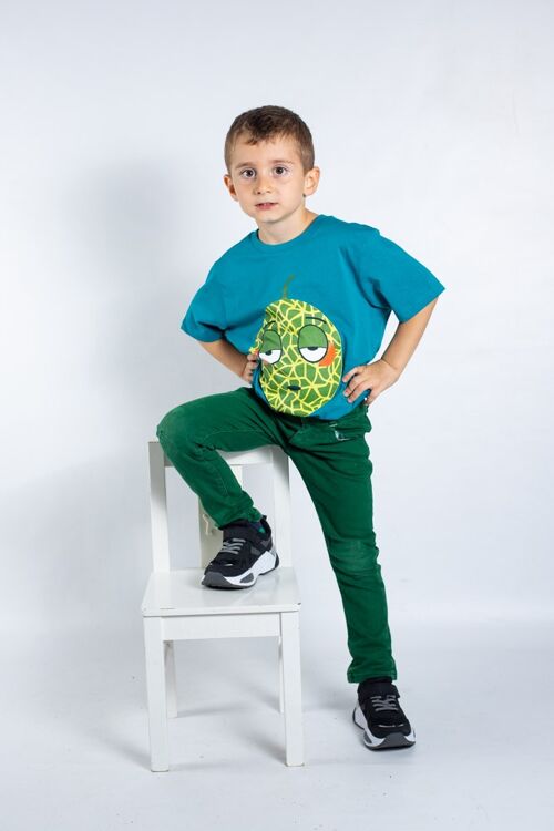 Ky-kas t-shirt enfants coton bio col rond (corossol)