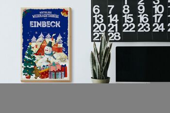 Panneau en bois Salutations de Noël d'EINBECK cadeau 20x30cm 3