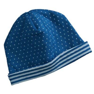 2652BW | Reversible hat - sapphire blue-natural white