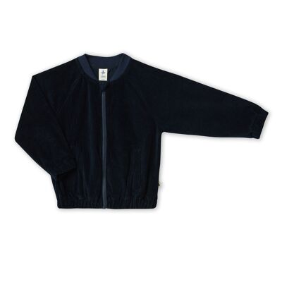 2696 AB | Corduroy baseball jacket - midnight blue