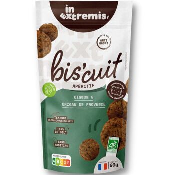 Biscuit apéritif à l'oignon et origan de Provence BIO 90g 1