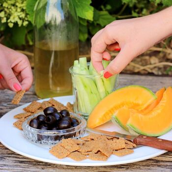 Biscuit apéritif à l'oignon et origan de Provence BIO 90g 10