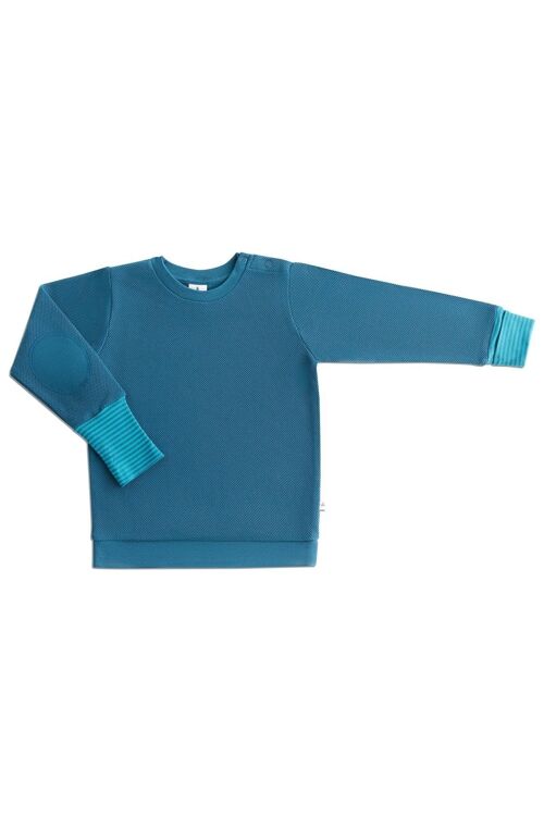 2847 | Children's Piqué Sweatshirt - Danube Blue
