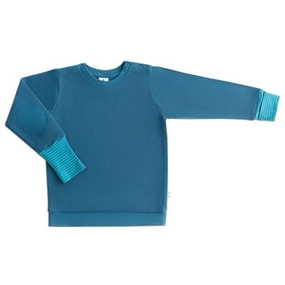 2847 | Children's Piqué Sweatshirt - Danube Blue