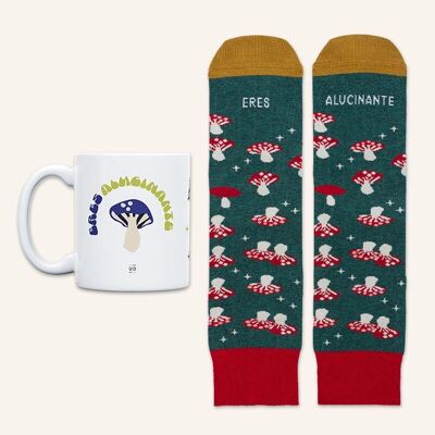 Mug + Socks Kit "You are amazing"