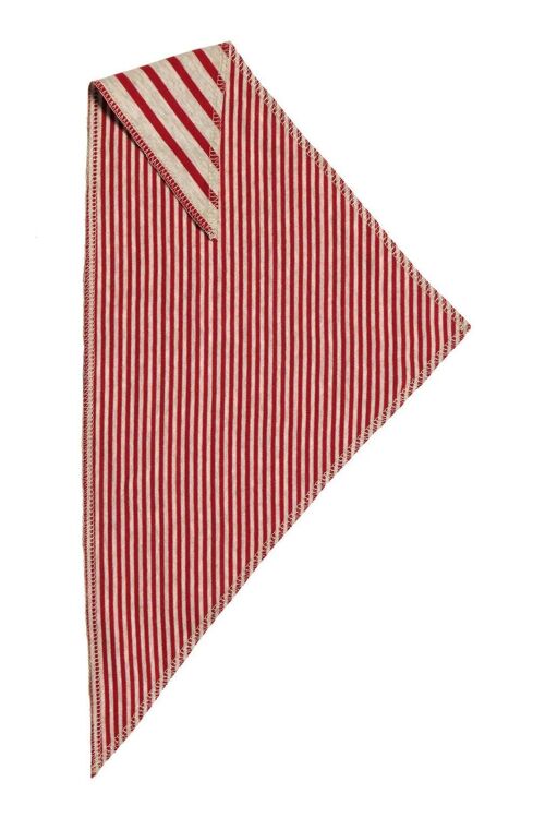 2853BR/4 | Triangular scarf (pack of 4) - brick red-beige melange