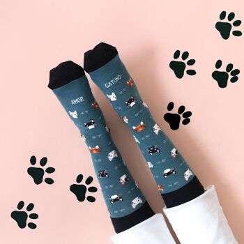 Kit Mug + Chaussettes "Cat Love" 2