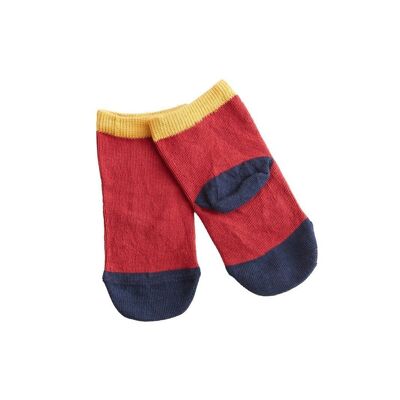 3311 | Chaussettes Enfant - Rouge Cerise (Pack de 6)