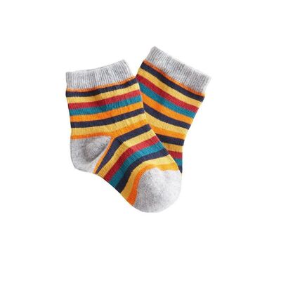 3313 | Baby socks - curry stripes (pack of 6)