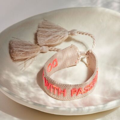 Do it with passion statement bracelet