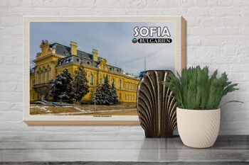 Panneau en bois voyage 30x20cm Galerie d'art Sofia Bulgarie 3