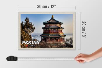 Panneau en bois voyage 30x20cm Palais d'été impérial de Pékin Chine 4