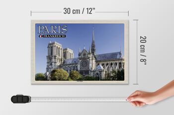 Panneau en bois voyage 30x20cm Paris France Cathédrale Notre-Dame 4