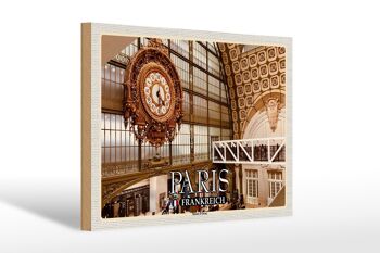 Panneau en bois voyage 30x20cm Paris France Musée d'Orsay musée d'art 1