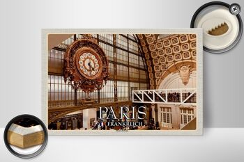 Panneau en bois voyage 30x20cm Paris France Musée d'Orsay musée d'art 2