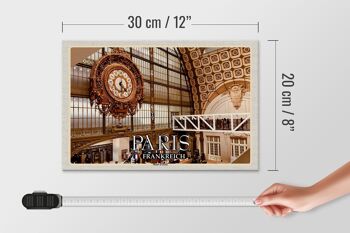 Panneau en bois voyage 30x20cm Paris France Musée d'Orsay musée d'art 4