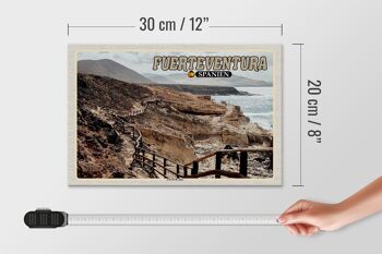 Panneau en bois voyage 30x20cm Fuerteventura Espagne Cuevas De Ajuy décoration 4