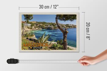 Panneau en bois voyage 30x20cm Majorque Espagne plage mer vacances ville 4