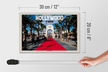 Panneau en bois voyage 30x20cm Hollywood USA Universal Studios 4