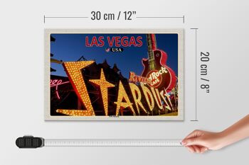 Panneau en bois voyage 30x20cm Las Vegas USA Neon Museum 4