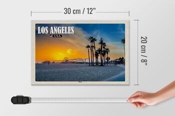 Panneau en bois voyage 30x20cm Los Angeles USA Beach Venice Beach 4