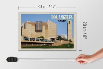 Panneau en bois voyage 30x20cm Cathédrale de Los Angeles Notre-Dame des Anges 4
