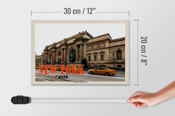 Panneau en bois voyage 30x20cm New York USA Metropolitan Museum of Art 4