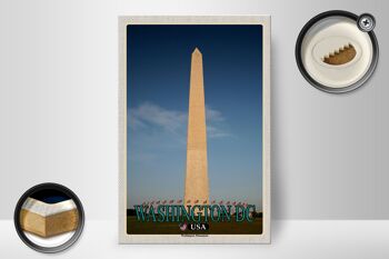 Panneau en bois voyage 20x30cm Washington DC USA Washington Monument 2