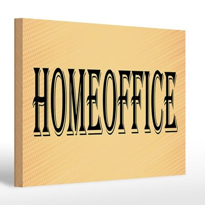 Holzschild Hinweis 30x20cm Homeoffice