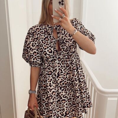 Leopard print midi dress - LEON