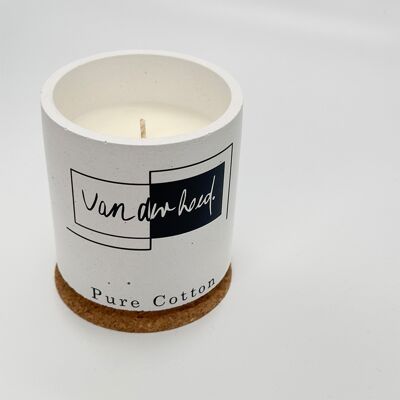 Pure Cotton - scented candle, 100% handmade