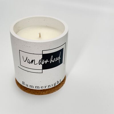 Summernight - scented candle, 100% handmade