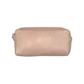 Trousse de toilette en cuir de haute qualité avec fermeture éclair pour femmes 33