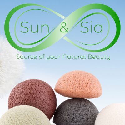 Konjac Sponge 100% Natural Face - In Box | Several Models to Choose from